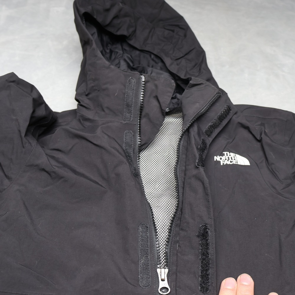 North Face Jacket Boy Medium 10/12 Black Vortex Triclimate Waterproof 3in1 Shell - Picture 5 of 16